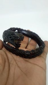 Gelang Full Ukir Naga Bahar Merah Tembus