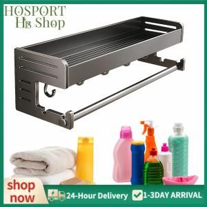 【HPS】 Multi-Functional Punch-Free Kitchen Spice Rack with Hooks for Wall Mounting and Seasoning Organization