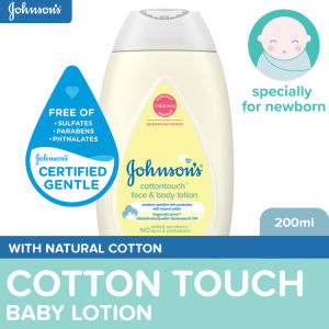 Johnsons CottonTouch Baby Lotion 200ml- Newborn Lotion for Baby Baby Essentials Baby Care Baby Body Lotion Baby Lotion for Sensitive Skin