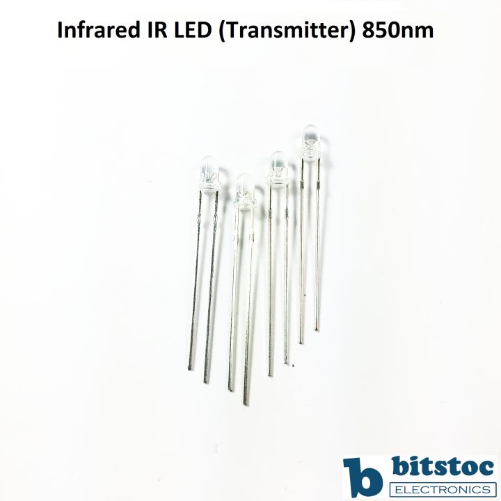 thumbnail image 2 of 4-Pack 1W 850nm Infrared IR LED – 135 Degree Wide Angle – US Stock 2 of 4