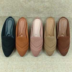 stel sepatu bustong rajut wanita ALICIA terlaris/sandal upper
