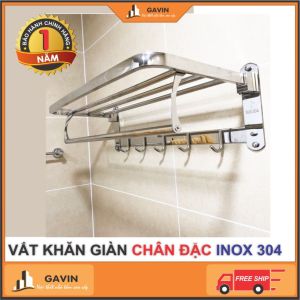 Vắt khăn giàn 3 trong 1 giá để khăn nhà tắm inox 304 chân đặc