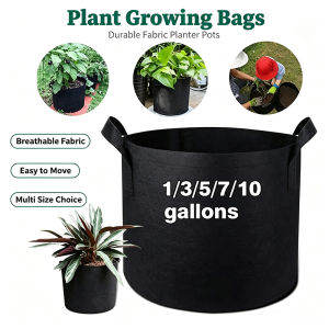 1-7 Gallon Big Plant Flower Grow Bags Pot Home Garden Tools Potato Strawberry Fabric Vegetable Jardin Gardening Growing Pots