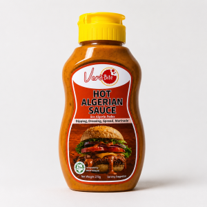 VeriBite Burger Sauce | Hot Algerian Sauce 270g | Creamy Onion Dipping Sauce | Halal | Fries Chicken Burger