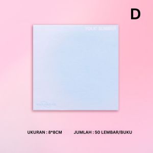 (50 Lembar) Sticky Notes Aesthetic Motif Gradient Memo Sekolah Kantor SN8005