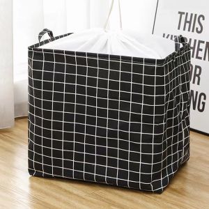 Z-Gadget⚡ 100L Foldable Drawstring Laundry Basket Extra Large Light Weight Durable Dirty Clothes Hampers With Handles