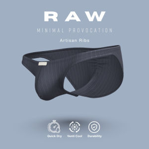 Private Structure Men Underwear Raw Low Rise Brief | Seluar Dalam Pendek - Cloudburst Grey 4817