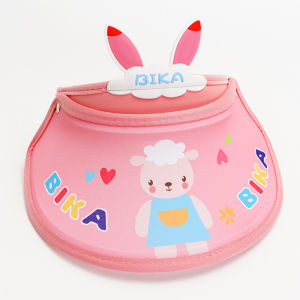 หมวกปีกหมวกท่องเที่ยวกลางแจ้งสำหรับเด็กผู้ชายเด็กผู้หญิงหมวกหมวกบังแดดยีราฟกระต่ายการ์ตูนหมวกกันแดดการป้องกัน UV ในช่วงฤดูร้อนหมวกเด็กสำหรับเด็กอายุ2-12ปี