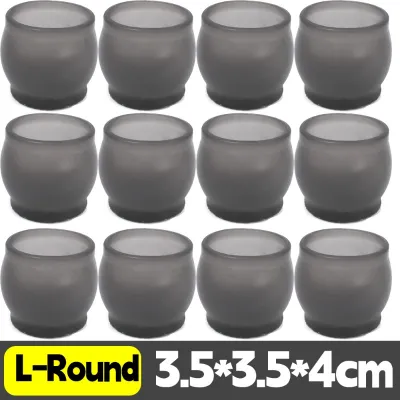 24PCS Silicone Furniture Legs Protector Pads Wear-resistant Table Plug Cover Chair Cap Anti Scratch Quiet Protectors Accessory
