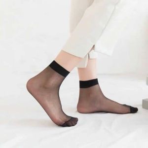 Tất da Vớ Da cổ ngắn Mỏng mịn dai có 2 màu Đen và Da