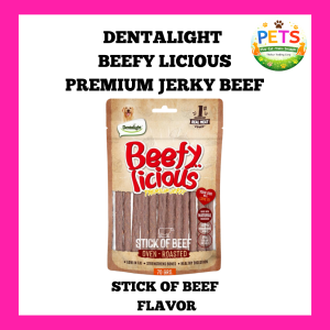 Dentalight Beefy Licious Jerky Treats - Real Beef for Dogs 70g