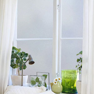 Stiker Kaca Sandblast kaca film jendela Rumah sticker kaca Polos Buram Pintu Kantor Lebar 45cm