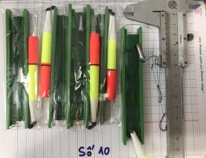 Combo 5 bộ dây câu cá 2 lưỡi cước lưỡi phao chì thang cuốn dây cột sẵn cho cần tay