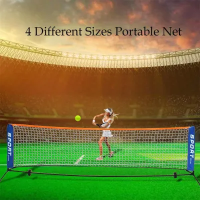 Tsukiball 3.1/4.1/5.1/6.1M Portable Badminton Net Easy Setup Volleyball Net For Tennis Pickleball Training Indoor Outdoor Sports Wholesale Not include brackets