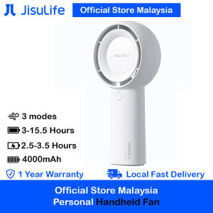 Jisulife Turbocharged 3 Speed Portable Fast Charge Rechargeble 4000mAh Hidden Blade High Quality Handheld Mini Fan FA43