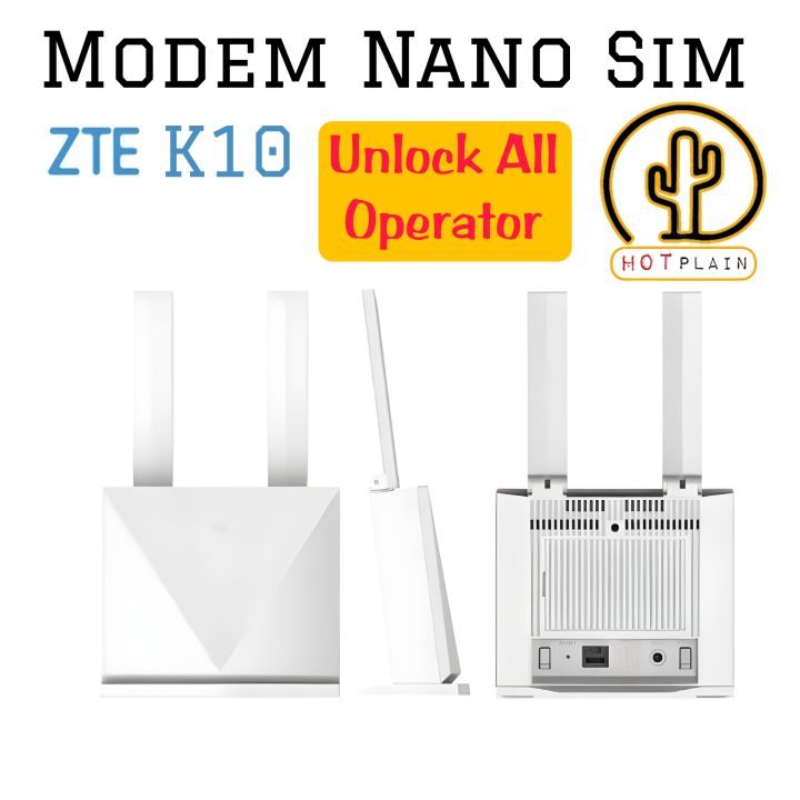 ZTE K10 4G LTE CPE Wifi Router UNLOCK SEMUA OPERATOR RESMI Nano Sim ...