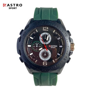 GASTRO Sport Series Jam Tangan Analog Anti Air Silikon Strap Fleksibel Model 2486
