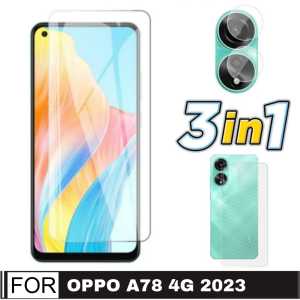 Creative PROMO CREATIVE PAKET 3 INC 1 Tempered Glass OPPO A78 4G / OPPO A78 5G / OPPO A57 4G / OPPO A57 5G 2022 Anti gores Kaca Pengiriman Cepat