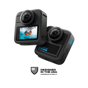 GoPro MAX 2/MAX2 360 Camera(8K30 360 Video/29MP Photo/KeyFrames/Waterproof/VoiceControl/MotionFrame/CameraFx/6 mics/GPS)