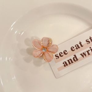 Camellia Pearl Hairpin Small Exquisite Net Red Side Clip Girls Hairpin Clip Top Clip Bangs Clip Headdress