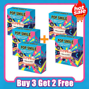 New Full Mouth Dentures Upper Lower Jaw Temporary Teeth for Seniors Easy Install Eating Aid