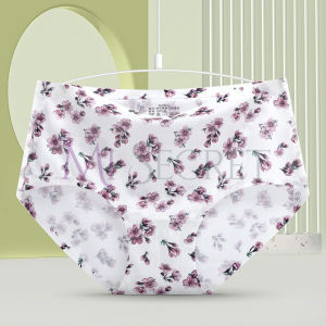 Mi Secret Celana Dalam Wanita Mid Waist Ice Silk Flower Panties Women Floral Underwear Women Spender Women 冰丝印花內褲女 SD082