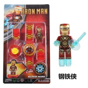 Đồng Hồ Điện Tử Biến Thành Siêu Nhân Chiếu 24 Hình Cho Bé Robot Biến Hình