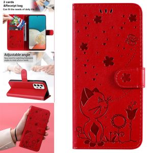 For Samsung GalaxyA53 A73 A33 A23 A03 A13 5G Cover Samsung A13 4G Phone Case Painted Cartoon Magnetic Leather Wallet Protection Flip Cover Casing