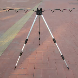 【Ganggang】ขาตั้งวางคันเบ็ดตกปลา พกพาสะดวก ปลายแหลมปักดินมั่นคง สำหรับตกปลาแม่น้ำ/ทะเล วัสดุอลูมิเนียมอัลลอยด์ กันสนิม