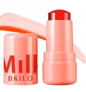 Jelly Blush Stick Milk Monochrome Lipstick Stick for Lips and Cheeks Moisturizing Natural Long Lasting Beauty Makeup