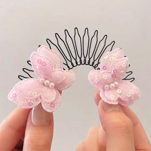 Childrens Kids Cartoon Hair Comb Bangs Hair Set Hair Accessories Women Back Head Spoon Insert Comb