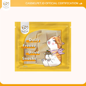 Cassiel Pet FREEZE-DRIED Snack Kucing/Anjing/Hamster: Potongan Daging Bergizi untuk Nutrisi &Latihan