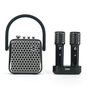 Loa bluetooth Divoom SongBird-SE kèm 2 Microphone. công suất 18W - Hàng chính hãng