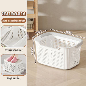 ตะกร้าเสื้อผ้าสกปรก ตระกร้าผ้า ตะกร้าผ้าทรงเหลี่ยม สไตล์เรียบง่าย ที่เก็บข้อมูลอเนกประสง ความจุขนาดใหญ่ ระบายอากาศได้