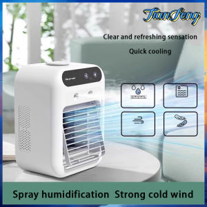 Small mini cooling fan for tabletop use