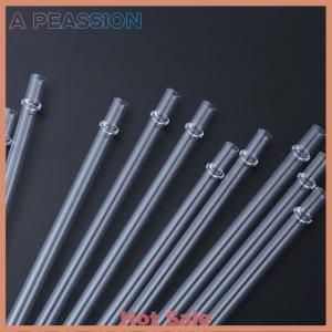 [A Peassion]💖[HOT SALE]🎈🎈 10 Pcs White Glitter Plastic Straw 9 Inches Long Reusable Hard Drinking Straws For Tumbler Mug Cup Bottle