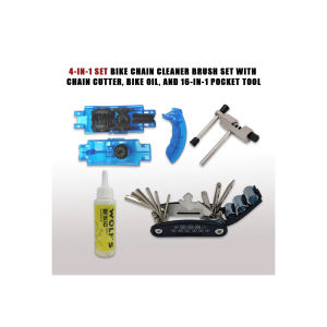 Bicycle Mountain Bike Chain Cleaner with Brush Set