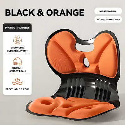 【 MiGuMiGu 】 Seat cushion lumbar spine chair ergonomic chair office long sitting chair comfortable sitting posture adult lumbar spine cushion lumbar spine cervical spine protection chair 【 24-hour delivery 】