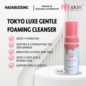Ryx Skin Tokyo Luxe Gentle Foaming Cleanser 120ml Niacinamide Bakuchiol Hydrating Low pH Brightening