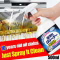 【10 years old oil stains Just Spray It Clean】kitchen cleaner spray  Multi Purpose Foam Oil Stain Remover Kitchen Range  hood  oven Stove oil remover cleaner kitchen degreaser super foam cleaner spray Heavy oil cleaning agent 重油污清洁剂. 