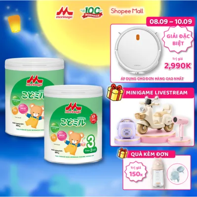 Combo 2 Lon Sữa Morinaga Kodomil Số 3 800g Nhật Bản – Canxi Hỗ Trợ Tăng Chiều Cao Hỗ Trợ Tiêu Hóa Cho Bé Từ 3 Tuổi Chính Hãng