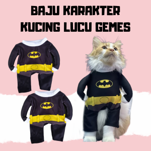 BAJU BATMAN KUCING KARAKTER LUCU GEMOY SUPERHERO