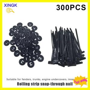 XINGK 20-300PCS Nylon Cable Tie Buckle Universal Car Trunk Engine Guard Panel Wire Management Secure Replacement Clip