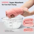2 Pack Microfiber Hair Towel Wrap & Hair Accessories- Thicken Super Absorbent Hair Turban Towel for Women- Quick Drying Curly, Long, Thick Wet Hair- Anti Frizz, Ultra Soft, 26" x10“. 