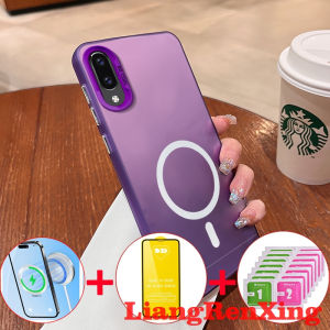 [4 in 1] with tempered glass case for Vivo y91c Vivo y1s Vivo Y93 phone case hard case TPU shockproof cover new design aesthetic wireless cymbs01