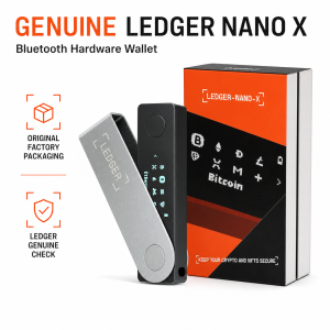 Ledger Nano X Bluetooth Crypto Hardware Wallet with USB-C | Ledger Live Genuine Check | Singapore Ready Stock