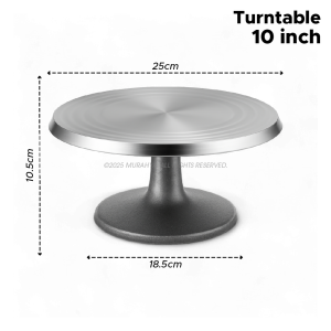 Cake Turntable Meja Putar Kek Rotating Turntable Cake Stand Aluminum Alloy Cupcake And Decorating Baking