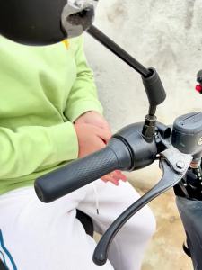 电动车发热把手冬季保暖3档可调温摩托车三轮车通用电热手套美团Pemegang pemanasan kereta elektrik kehangatan musim sejuk 3 gear suhu boleh laras basikal roda tiga motosikal sarung tangan pemanasan elektrik sejagat Meituan