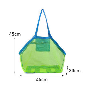 Tas Pantai Tas Jaring Musim Renang Tempat Bola Mainan Pasir Anak Sabun Mandi Storage Beach Bag Shopping Bag Serbaguna