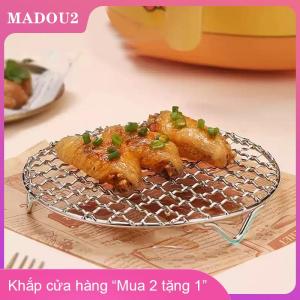 [COD] MADOU2 Vòng Nồi chiên không khí giá với chân Stackable lưới nướng giá thép không gỉ chống ăn mòn cho nhà bếp lò hấp nồi